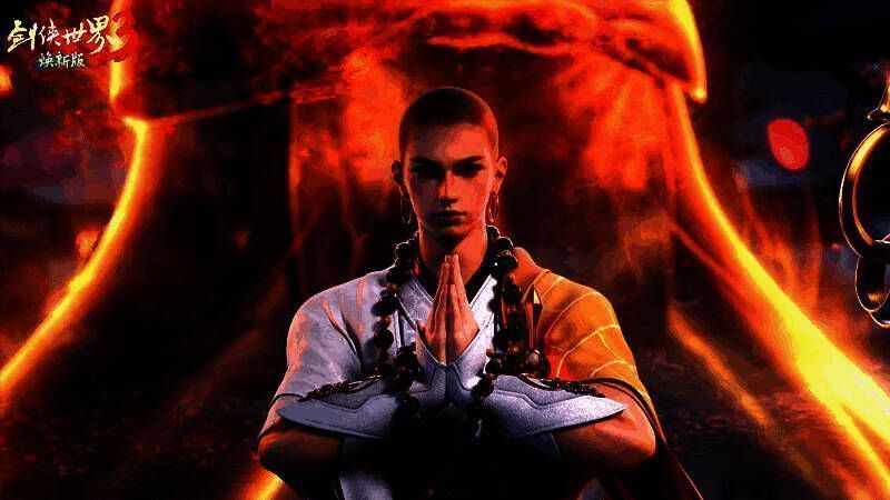 《剑侠世界3》少林派宣传图