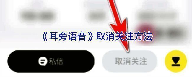 耳旁语音取消关注相关页面示例图1