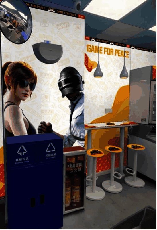 罗森主题门店内部另一角度布置图