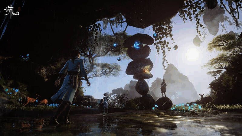 《诛仙世界》玩家游历山河画面