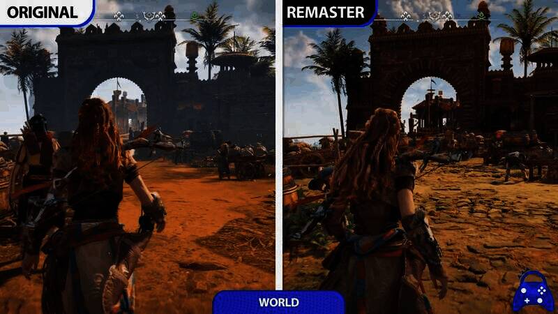 《地平线：零之曙光》重制版与原版对比视频截图1