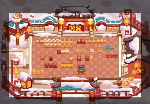 新春古镇地图场景图