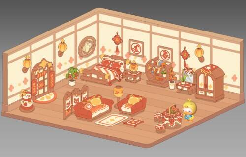 新春报福主题家园场景图