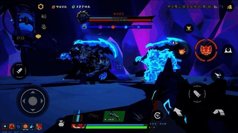 诡谲雪山模式下的相关画面