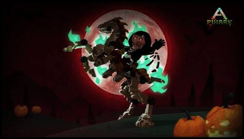 《方块方舟》万圣节活动场景图