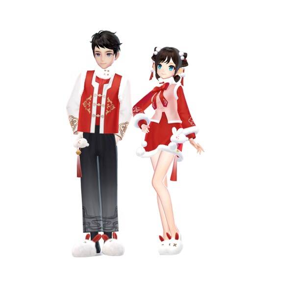 福兔迎春套装展示图