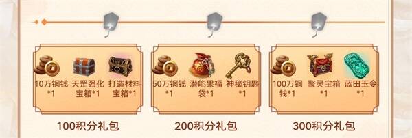 积分里程碑豪礼礼包展示图