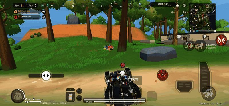 废墟周边野区冲锋啵啵点位图