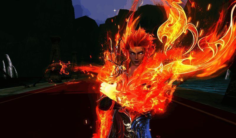 九天真炎男款时装侧面展示图