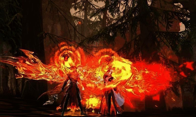 九天真炎双人款时装正面展示图