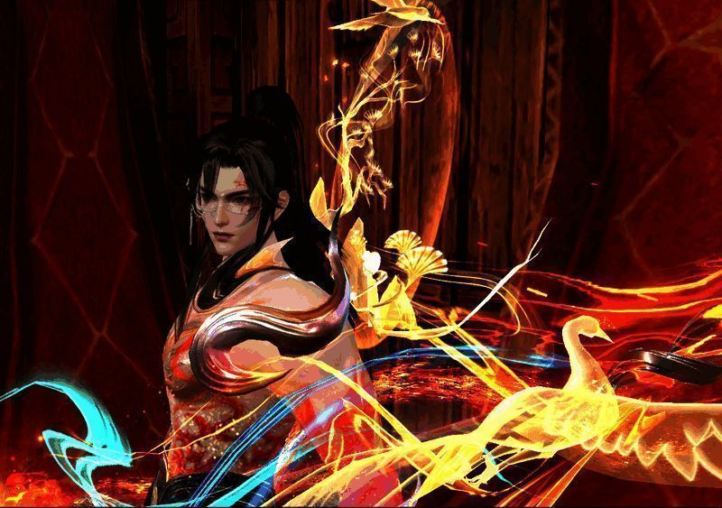 九天真炎男款搭配展示图