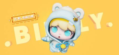 比利在雪场的欢乐场景