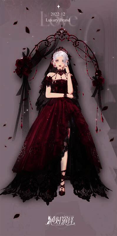《绝对演绎》染色婚纱‘炽热蔷薇’