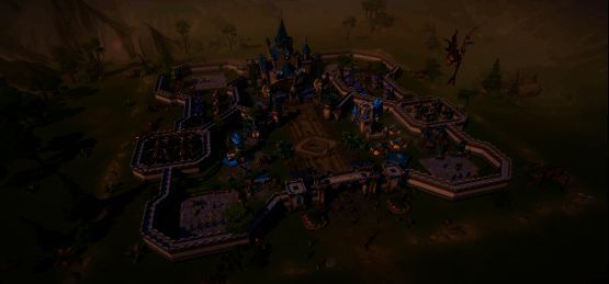 《龙石战争》主城系统画面