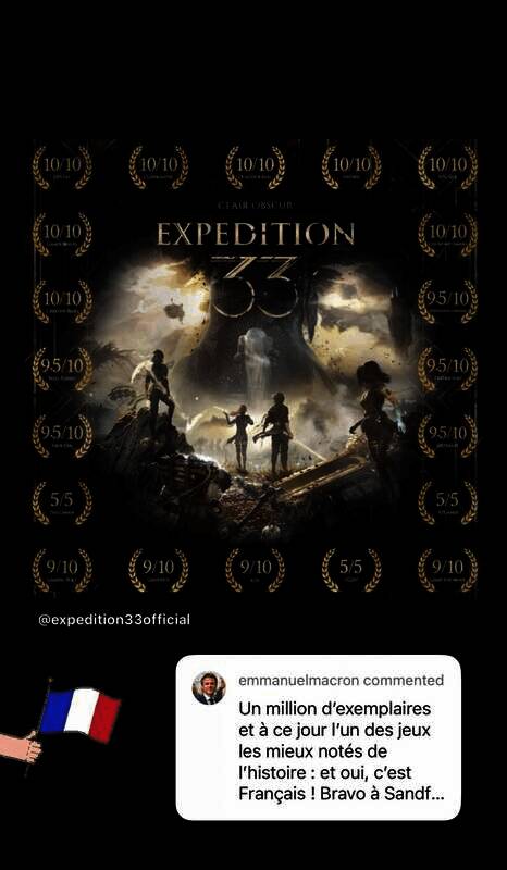 马克龙发文画面