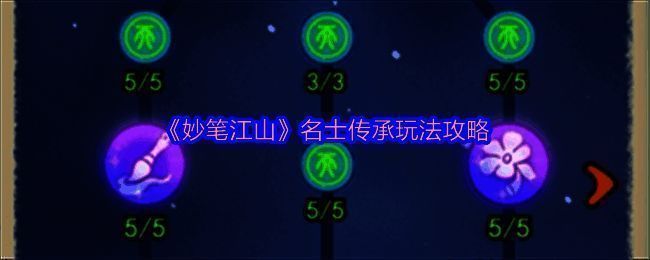 妙笔江山名士传承玩法相关图片1