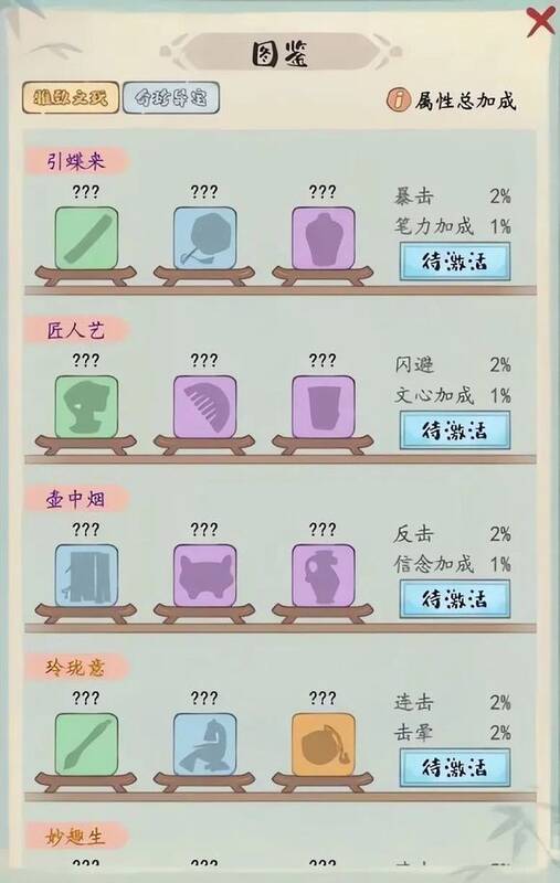 激活图鉴界面图片