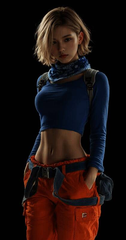 AI生成的《龙珠》Coser不同角度图片4