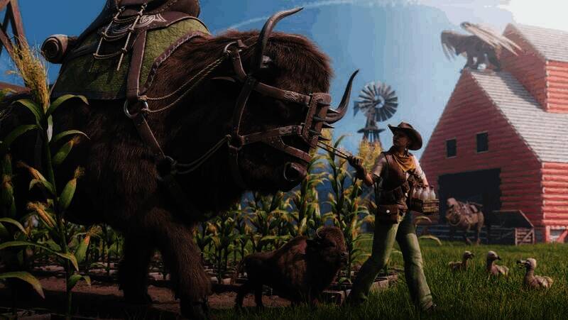 《方舟：生存飞升》新生物野牛画面