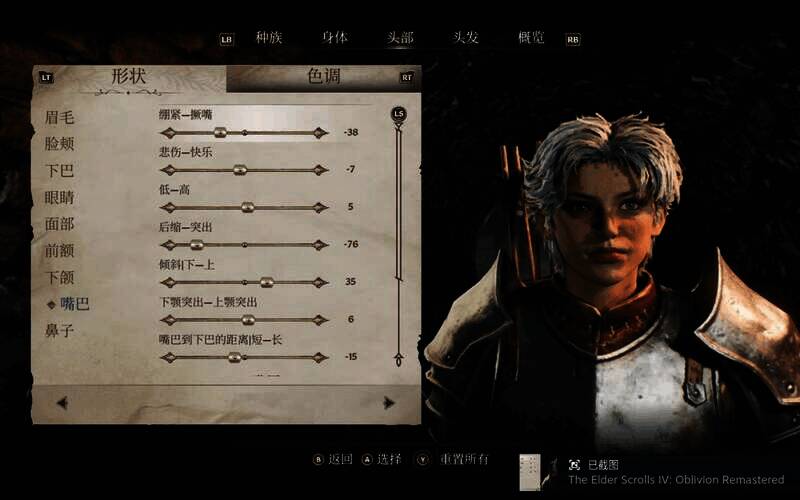 《上古卷轴4：湮灭重制版》捏脸参考图11