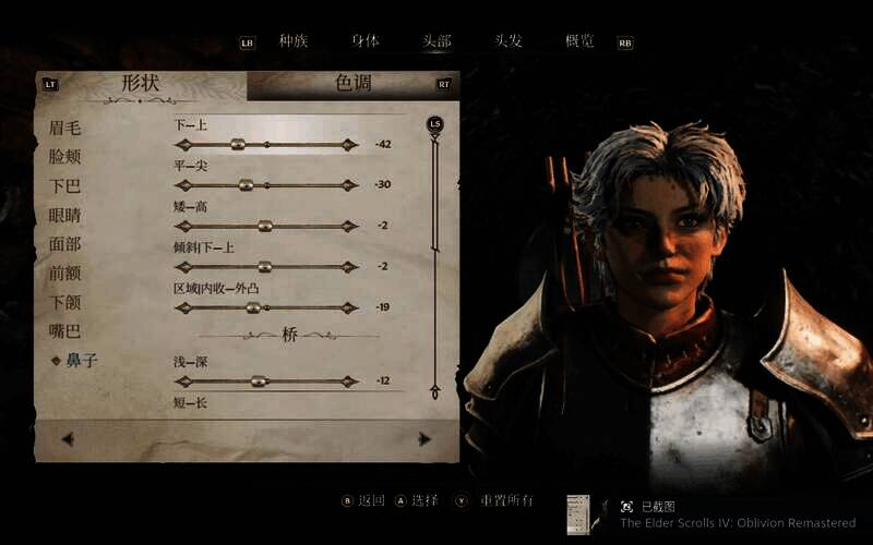 《上古卷轴4：湮灭重制版》捏脸参考图13