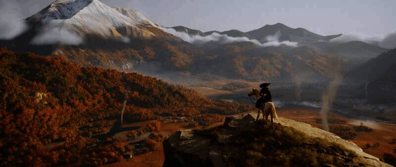 《羊蹄山之魂》武器展示画面