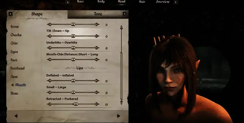 木精灵嘴部捏脸参考图2