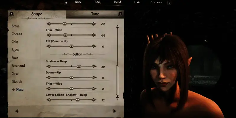 木精灵头部相关捏脸参考图2