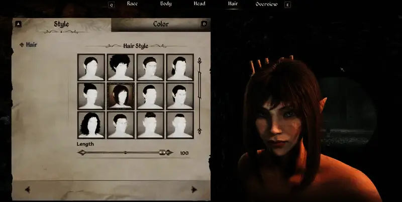 木精灵头发（模组内容）捏脸参考图