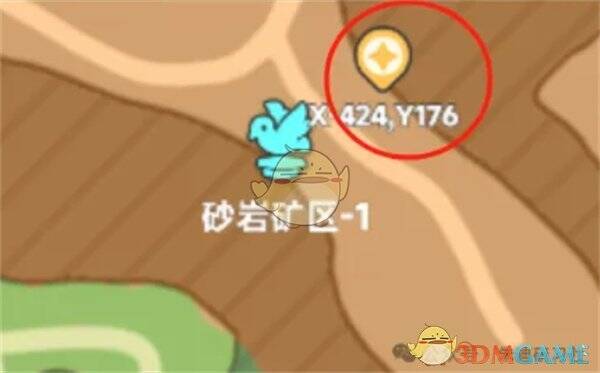 砂岩矿区 - 1矿洞位置图片