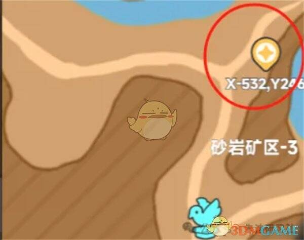 砂岩矿区 - 3矿洞位置图片