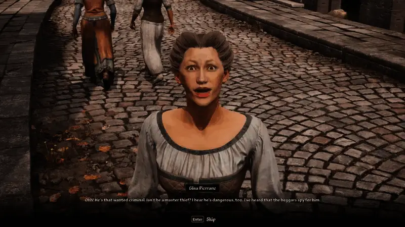 《上古卷轴4：重制版》与市民交谈画面2