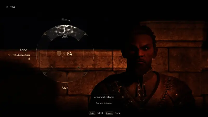 《上古卷轴4：重制版》与阿尔芒·克里斯托弗对话画面2