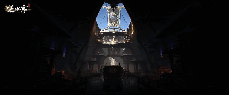 逆水寒手游逐浪湾沧澜舰内部构造景象一