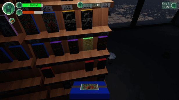 Videoclub Simulator 整理货架界面