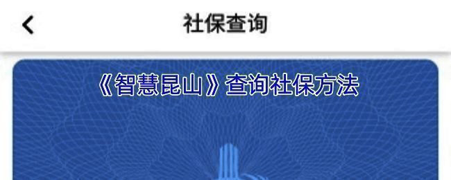 智慧昆山APP查询社保相关界面示例图