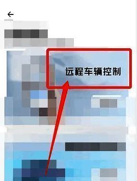 选择远程车辆控制页面
