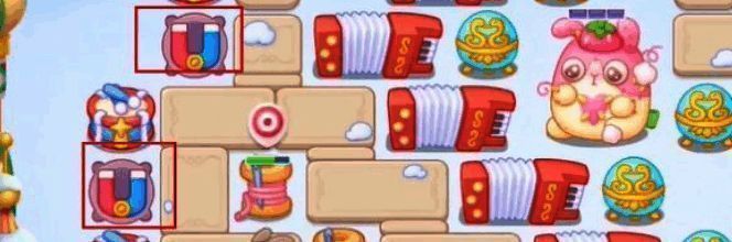 在左侧空地摆放吸铁石炮塔