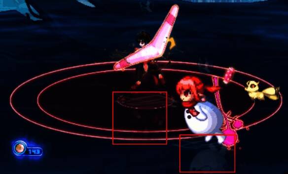 雷场地变为水池映照倒影的画面