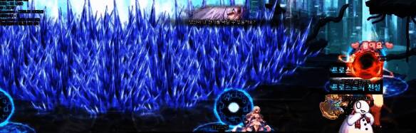 冰场地出现蓝球和红球的画面