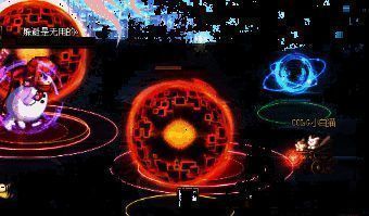 火场地大机制1出现火球及红圈攻击的动态画面