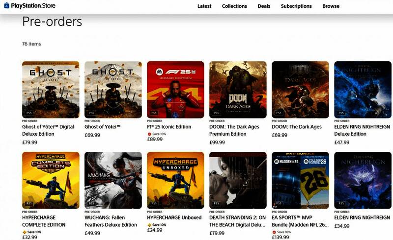 英国PS商城预购榜相关图