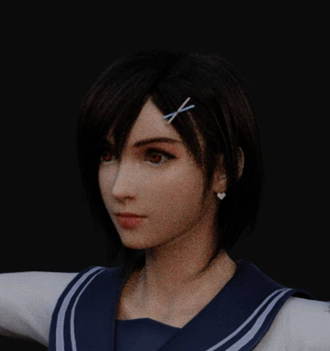 《最终幻想 7》黑丝 JK 蒂法和爱丽丝 3D 美图