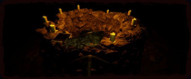 《Echoes of Steel》中收集物品进行仪式的画面