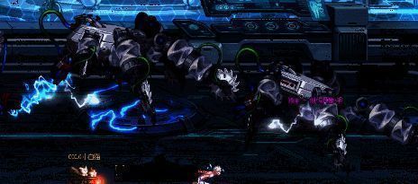 玩家引导Boss攻击金色标记区域并拾取能量球碰撞核心动图