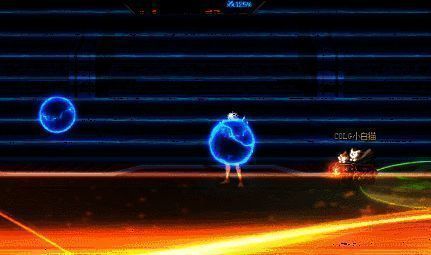 利用绿色圈跳跃躲避激光动画