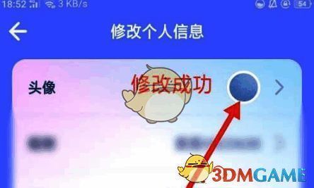 撕歌头像修改成功示例图
