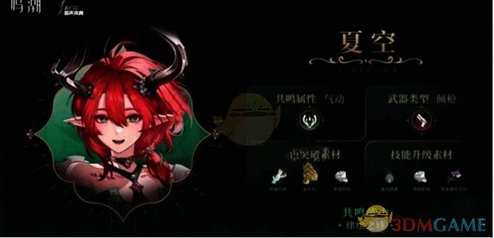 下半卡池相关角色图片