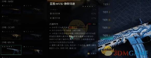 T1级武器展示画面