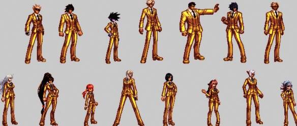 西装节特别金色装扮一图流展示